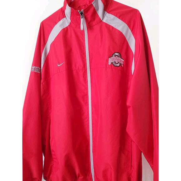 Ohio State Buckeyes Windbreaker Jacket Nike Full Zip BIG TEN FOOTBALL Men’s XL - Picture 2 of 9